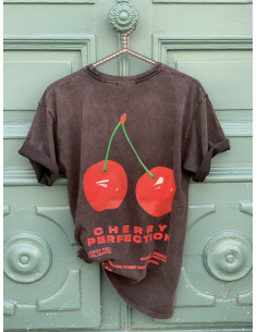 T-shirt " Cherry " - noir...