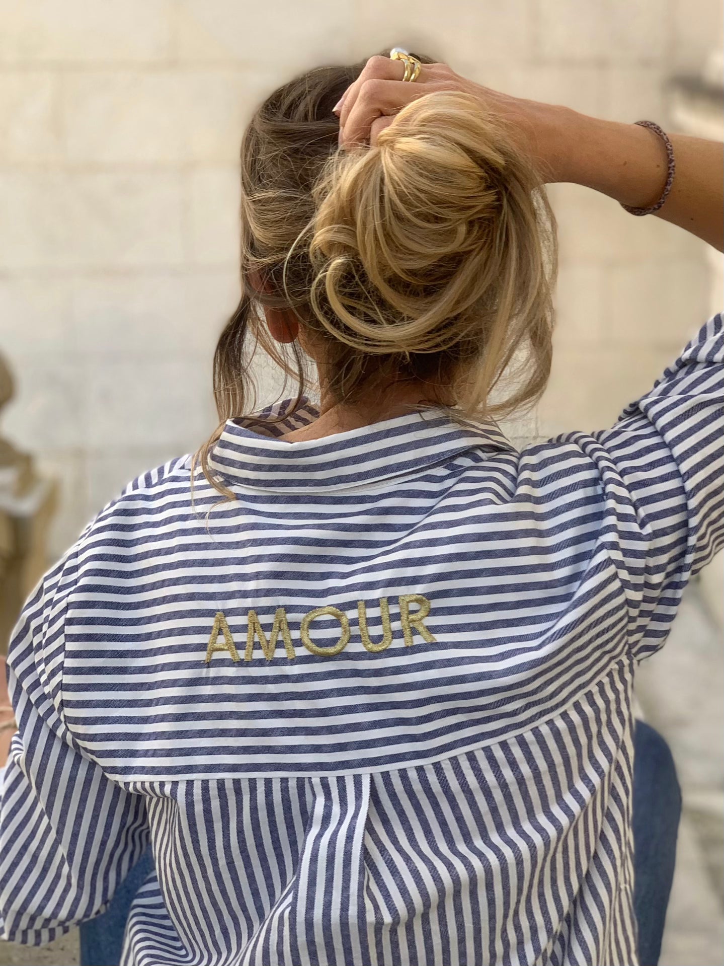 Chemise en coton * Amour * 🤍