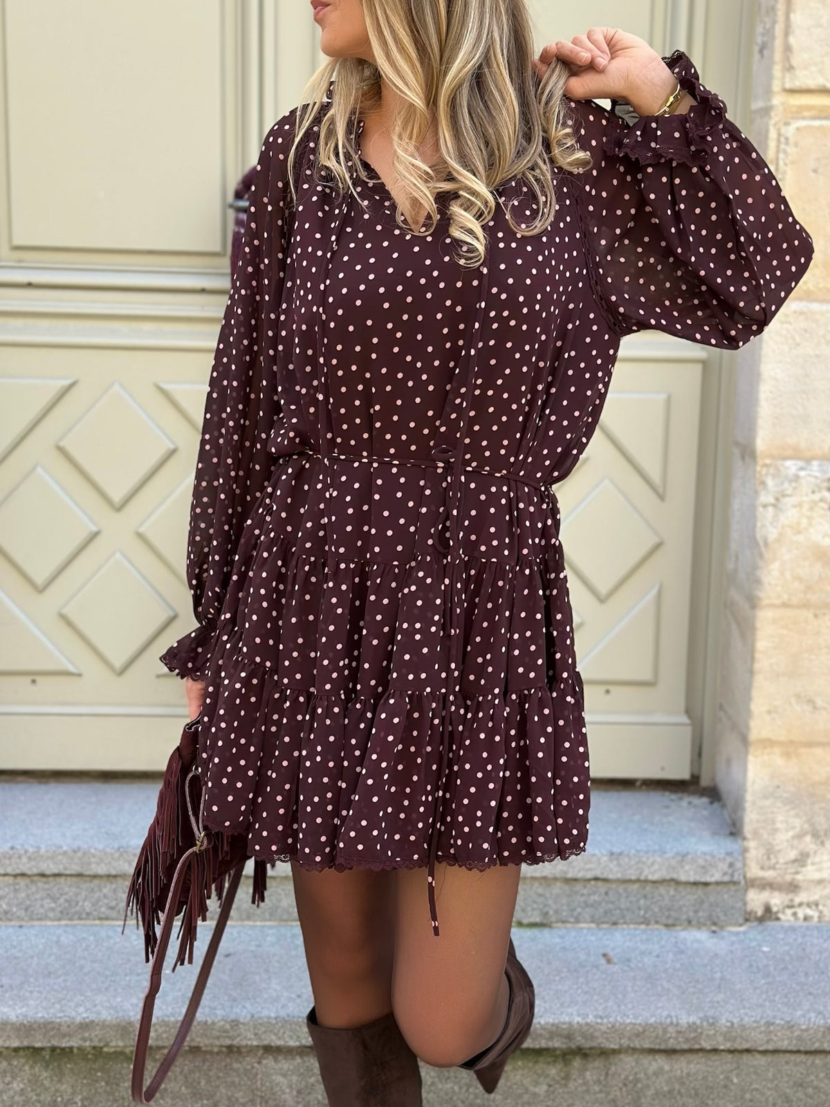 Robe fluide en voile ILONA