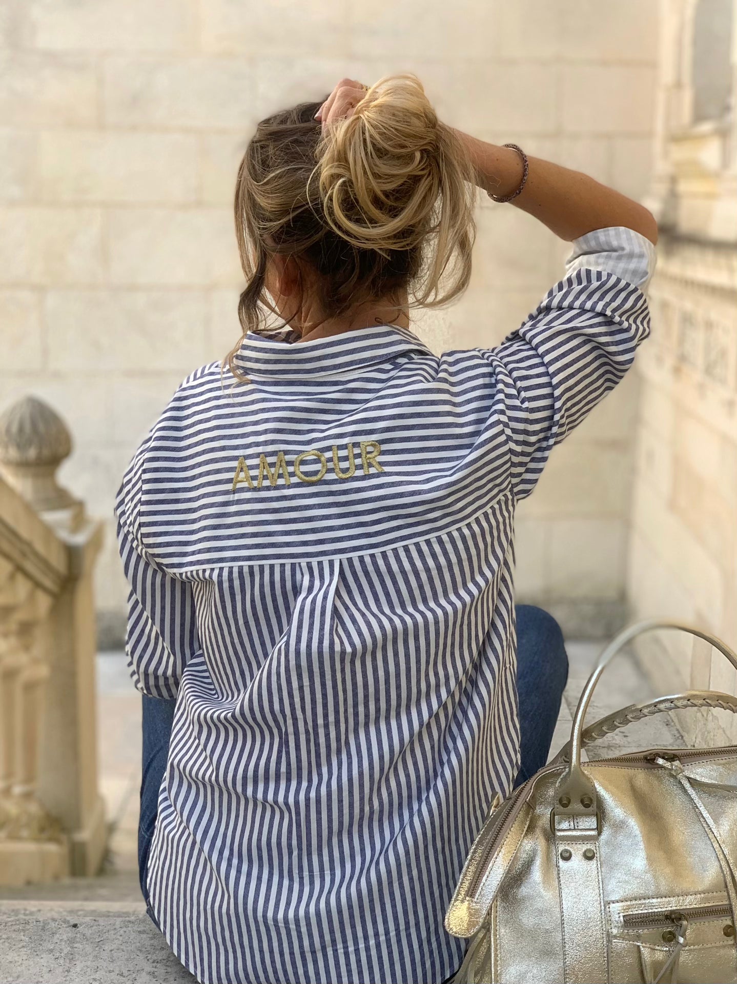 Chemise en coton * Amour * 🤍