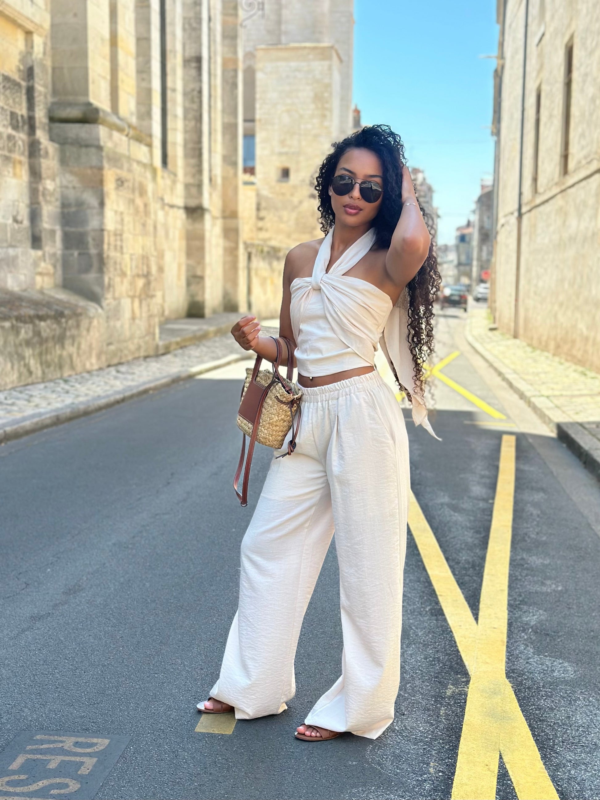 Ensemble bustier + pantalon * Bianca *