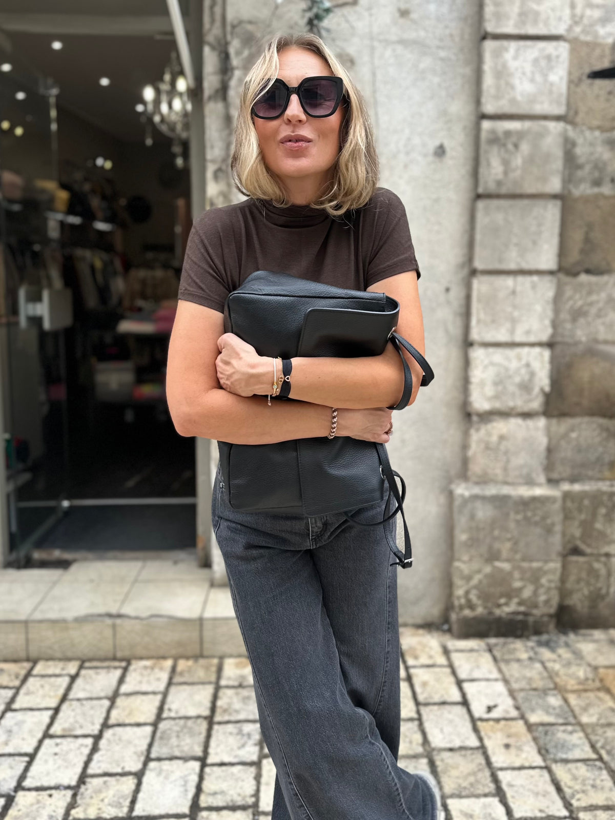 Sac maxi en cuir MILANO