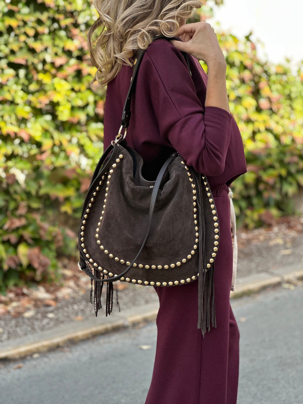 Sac à bandoulière en cuir BOHÈME