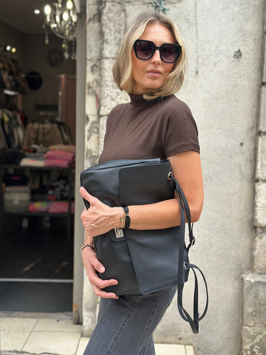 Sac maxi en cuir MILANO