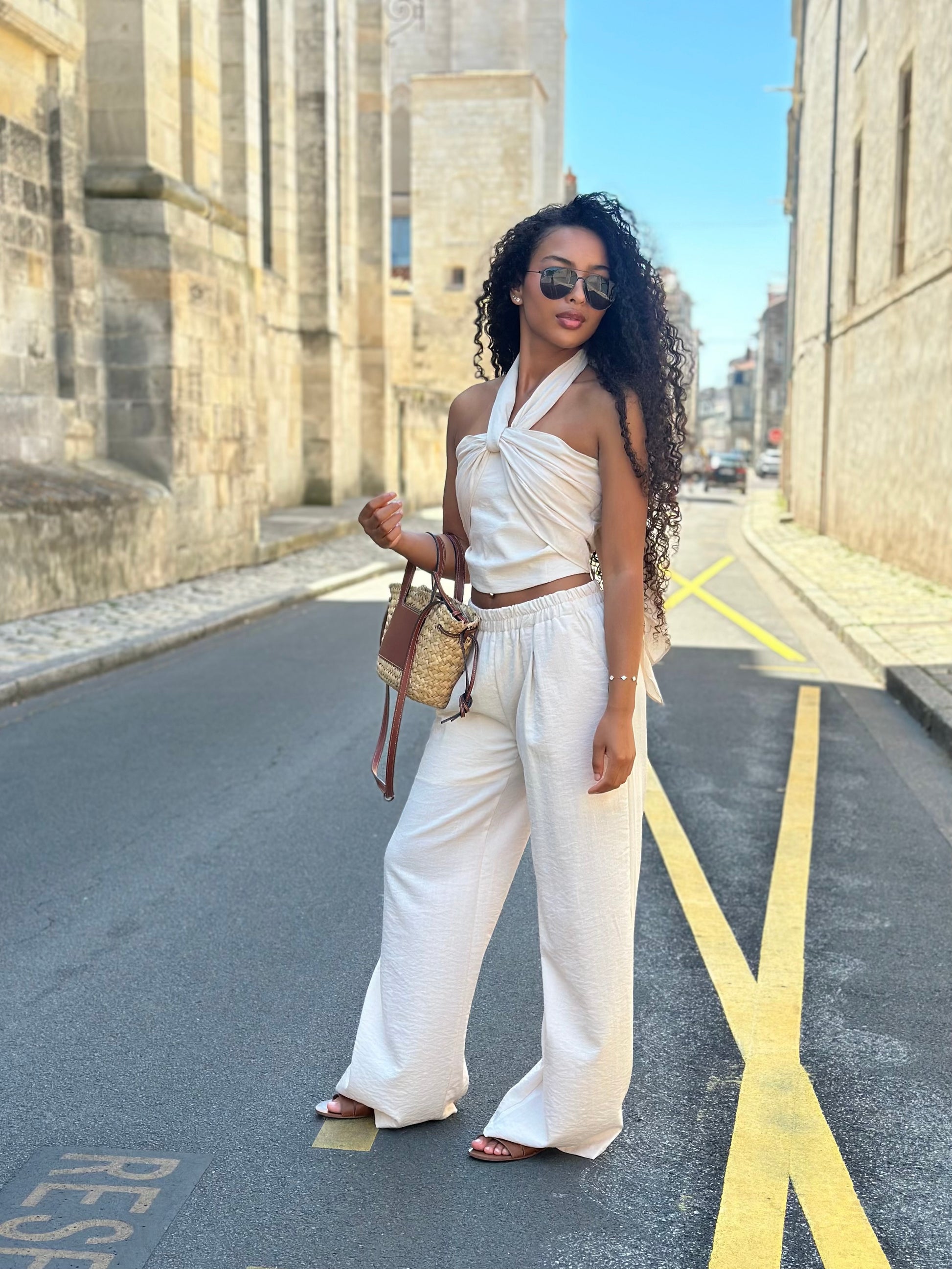 Ensemble bustier + pantalon * Bianca *