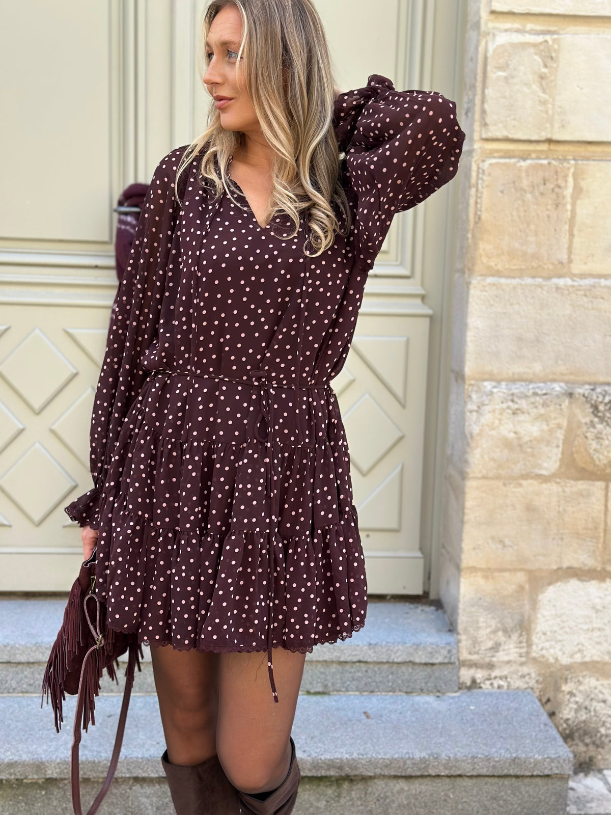 Robe fluide en voile ILONA