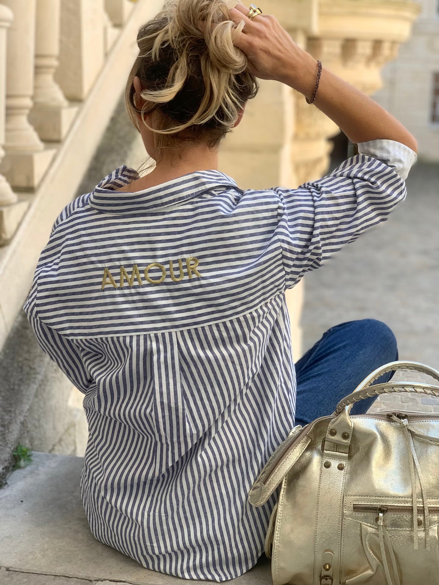 Chemise en coton * Amour * 🤍