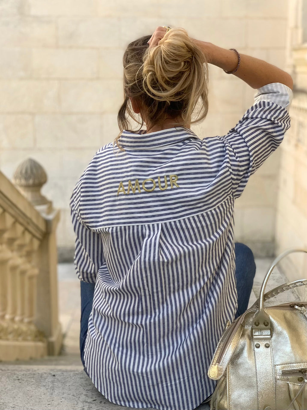 Chemise en coton * Amour * 🤍