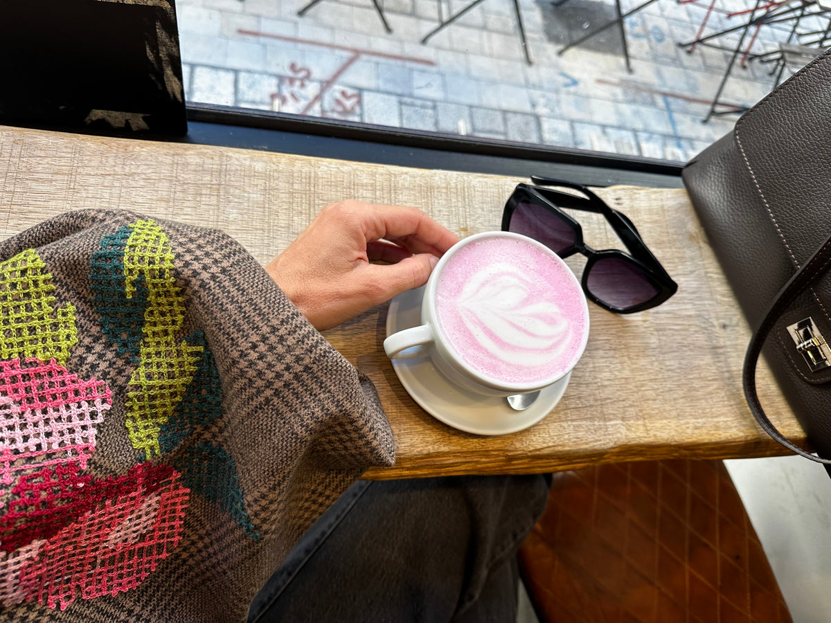 Veste oversize brodée AMELIE