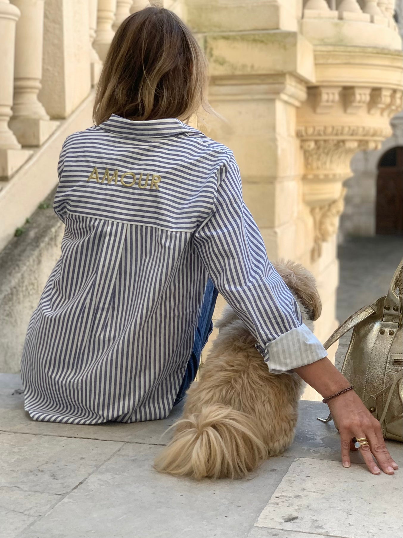 Chemise en coton * Amour * 🤍