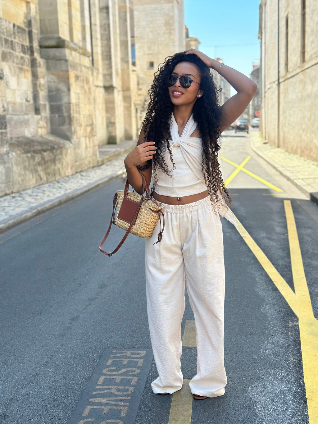 Ensemble bustier + pantalon * Bianca *