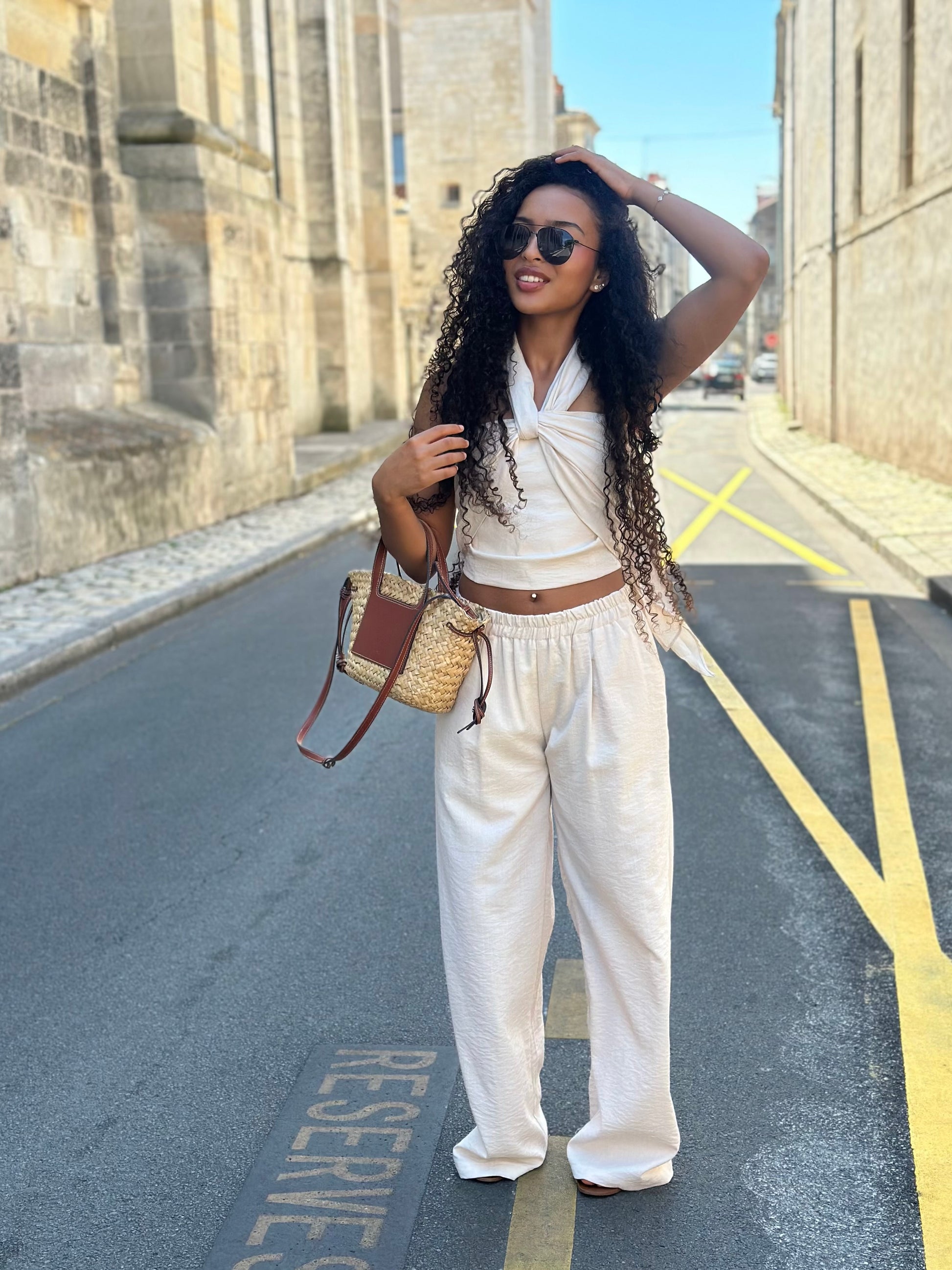 Ensemble bustier + pantalon * Bianca *