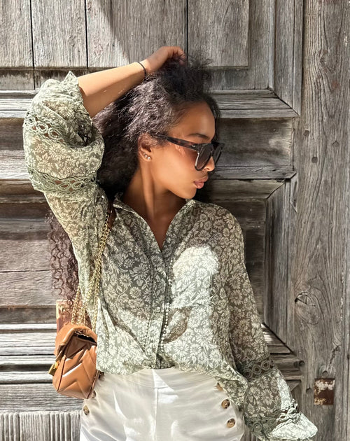 Blouse * Anna * en voile transparent