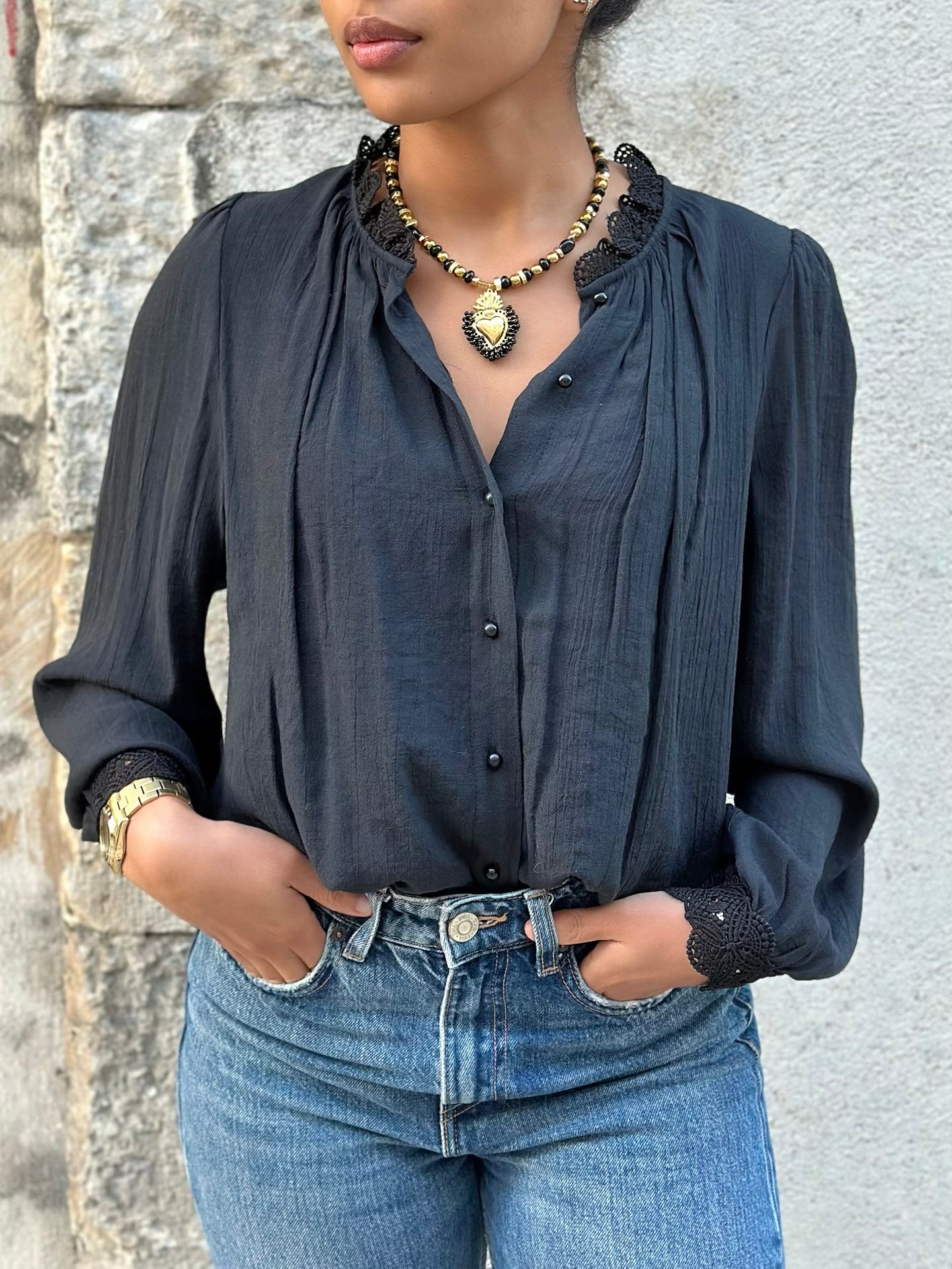 Collier création unique * Mlle Bassin * nr 1