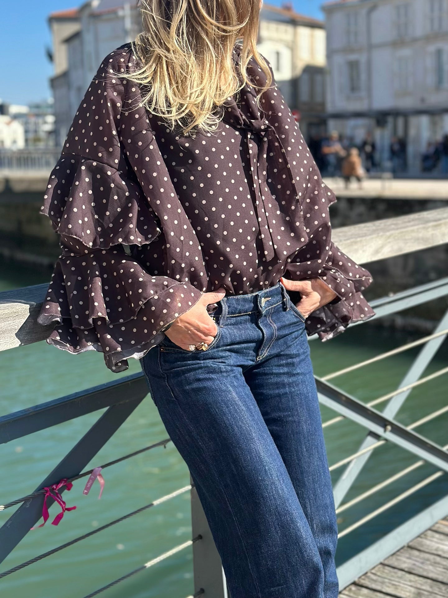 Blouse à pois * Lou *
