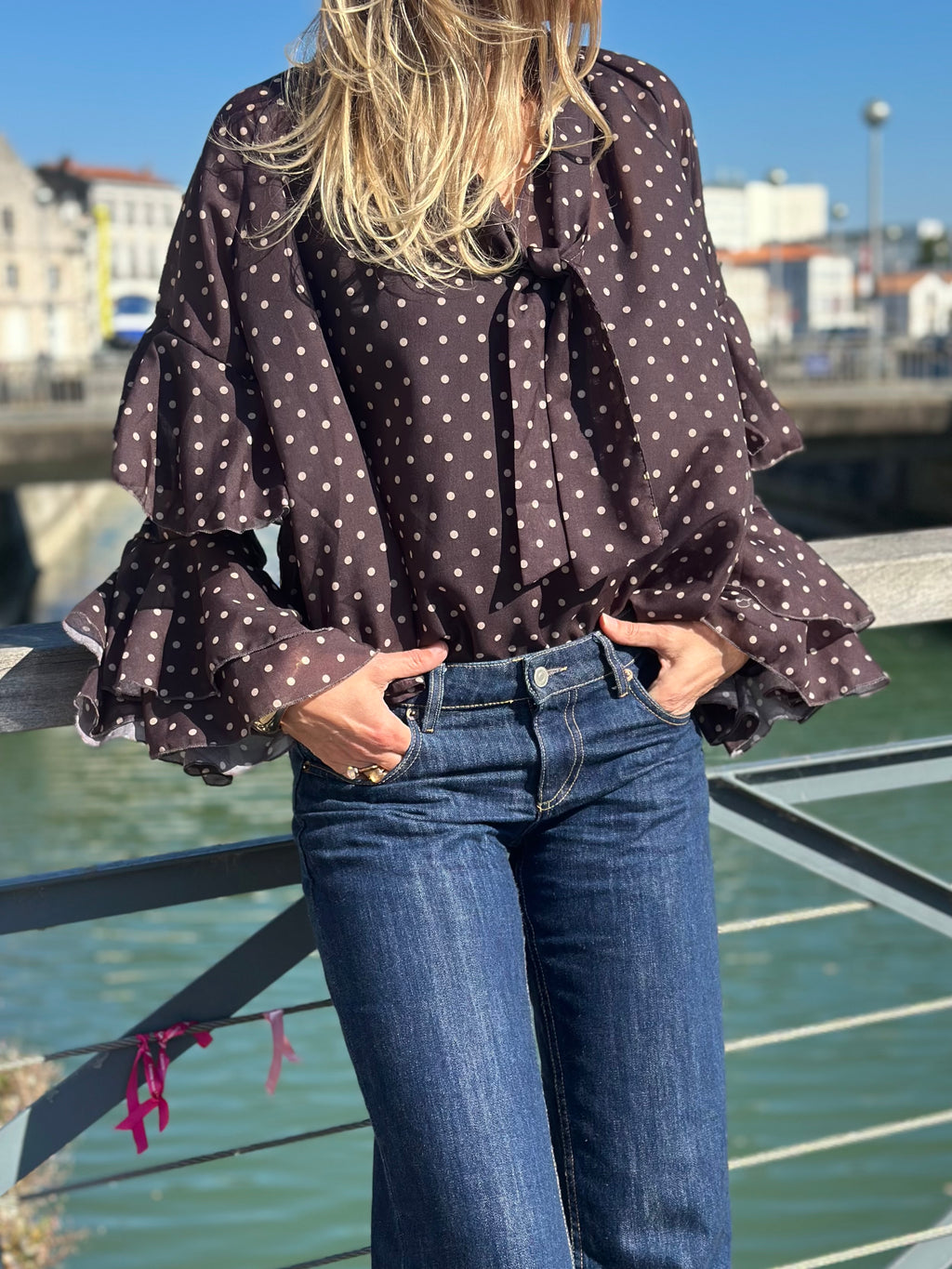 Blouse à pois * Lou *
