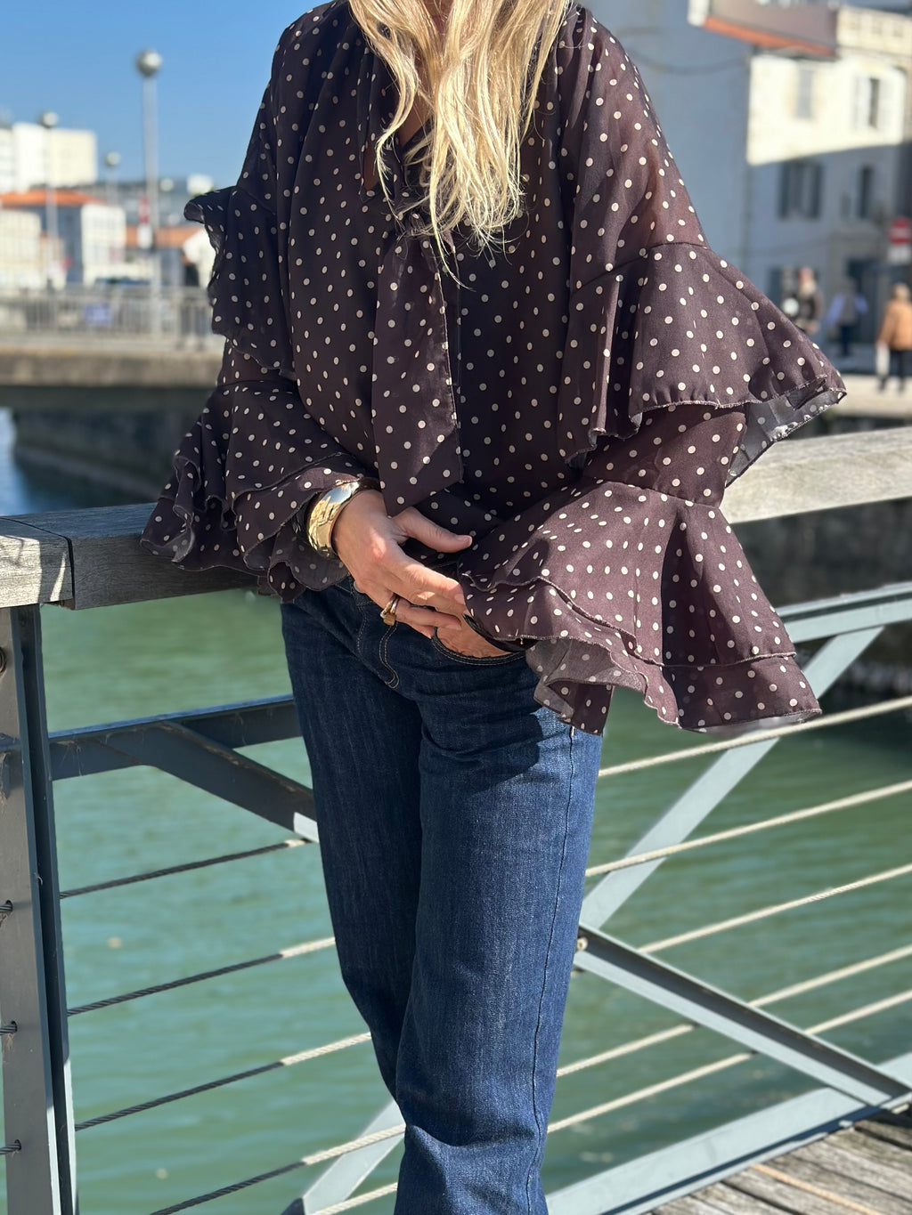 Blouse à pois * Lou *