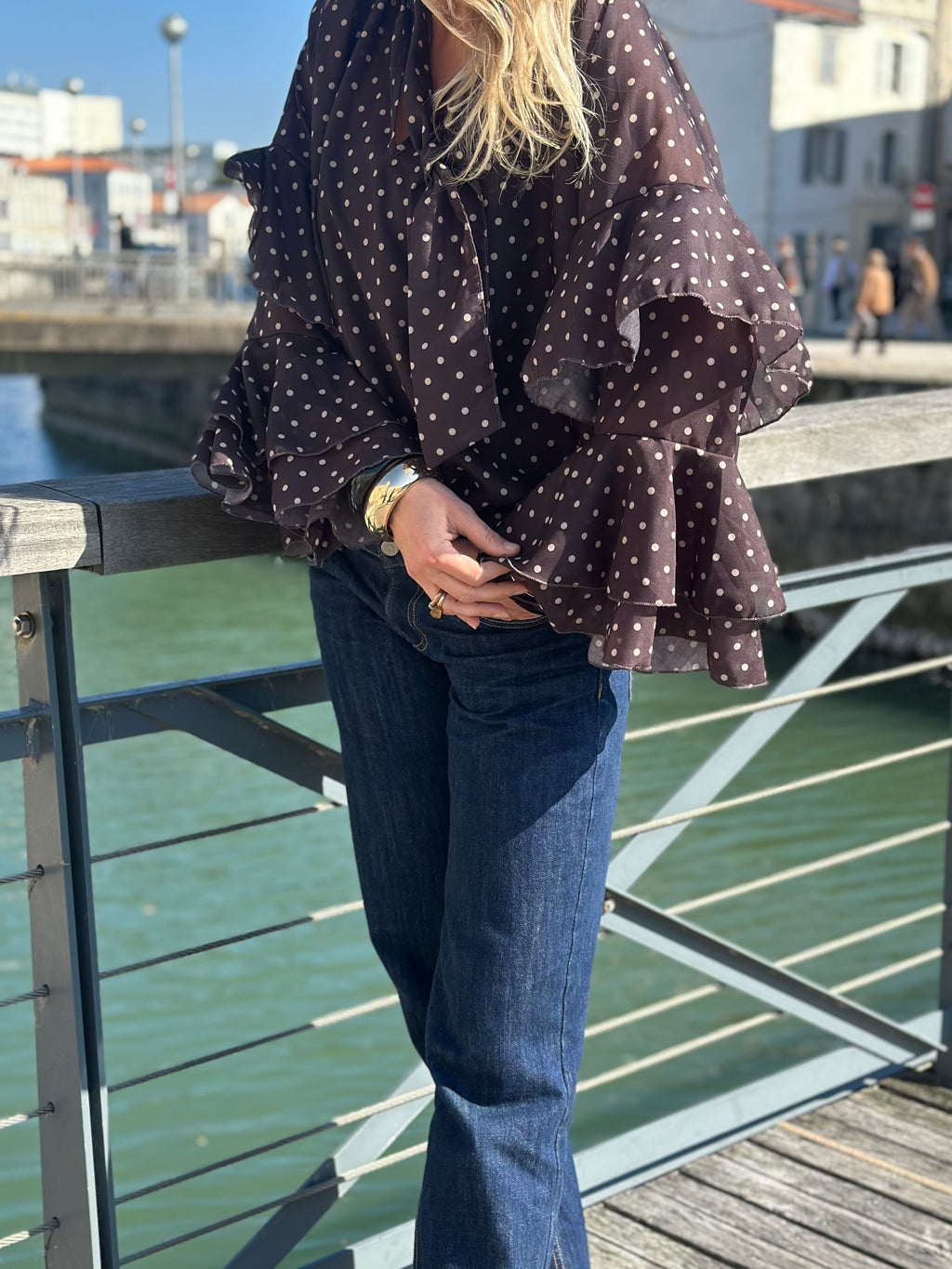 Blouse à pois * Lou *