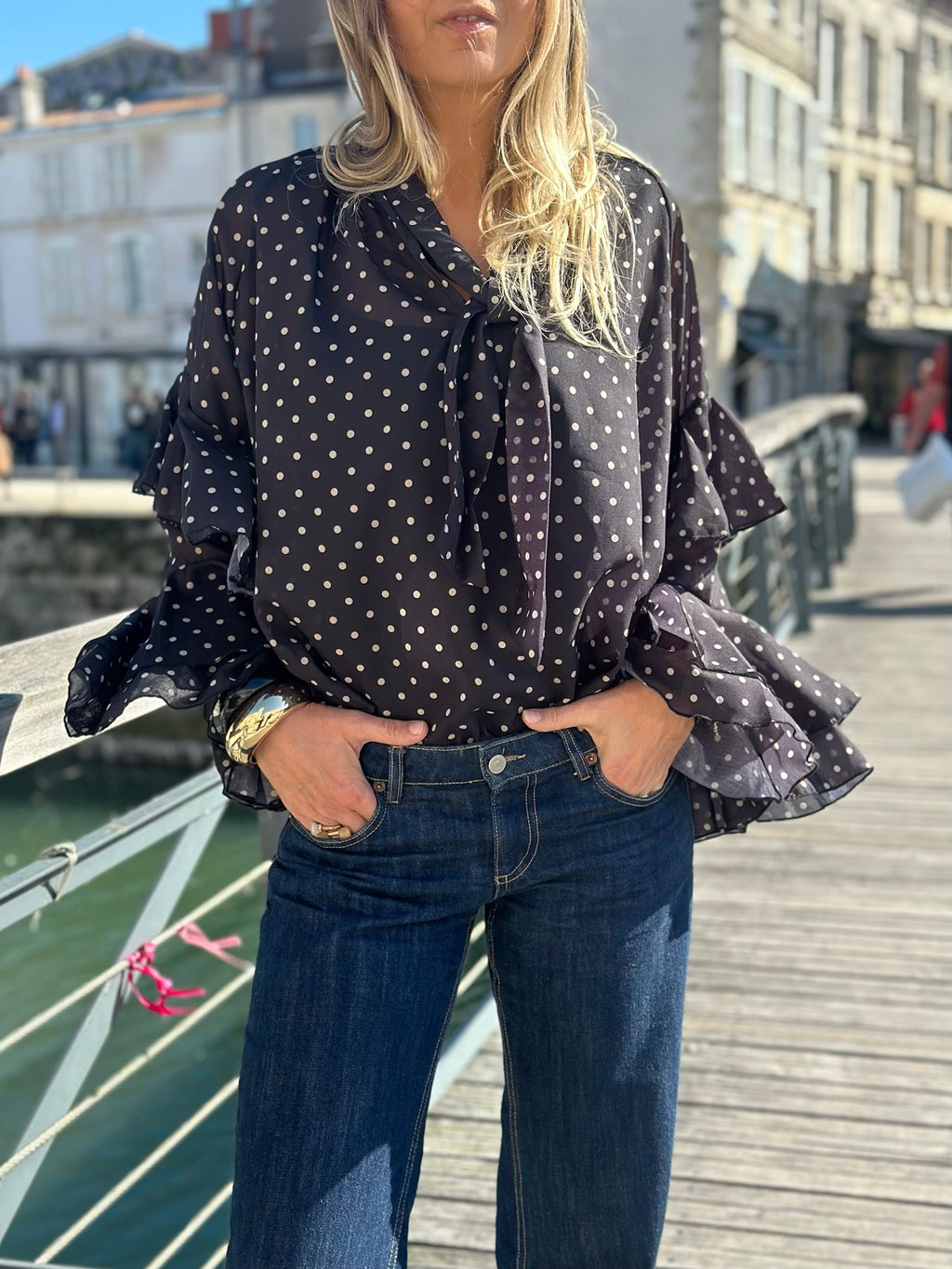 Blouse à pois * Lou *
