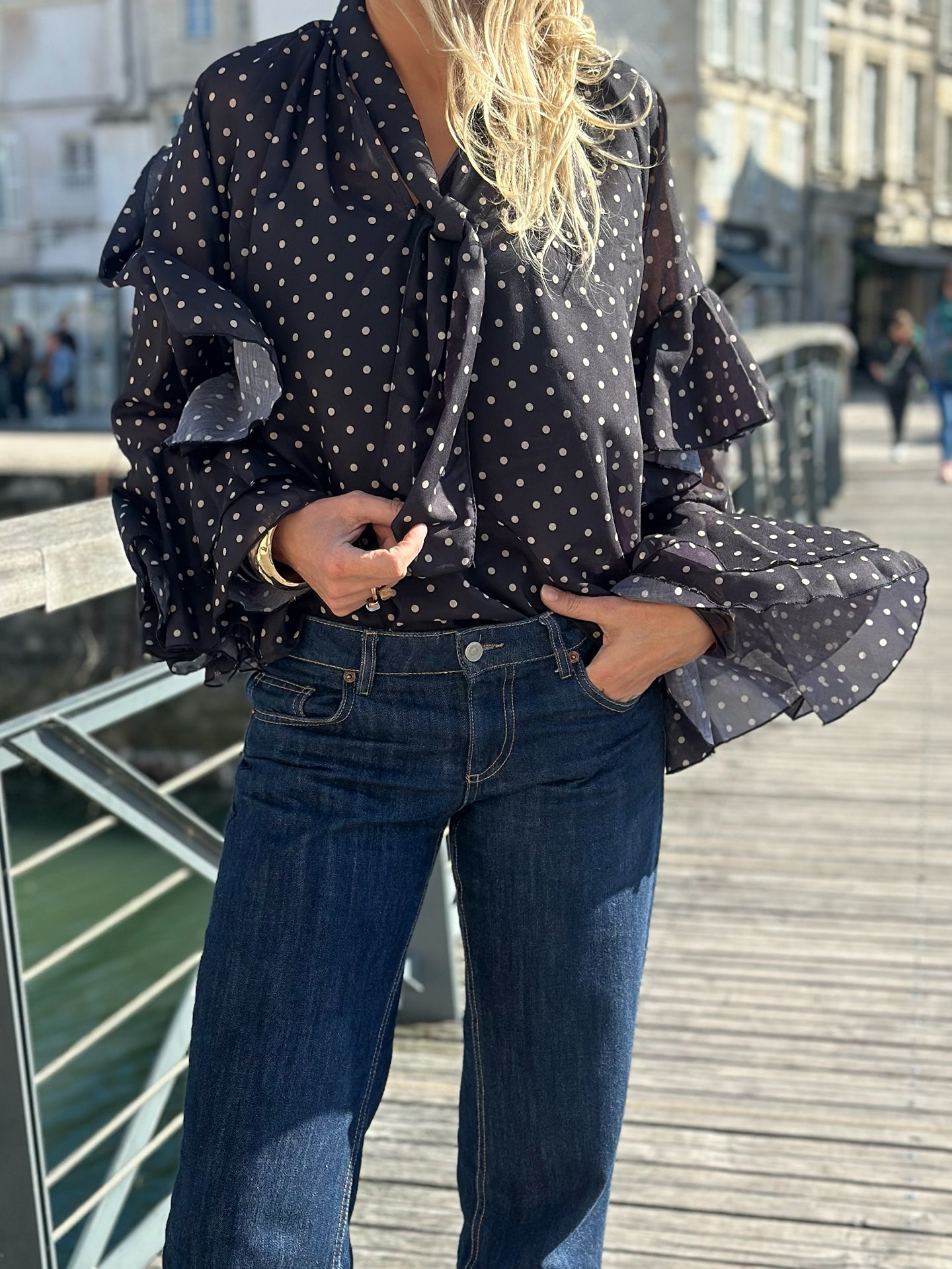 Blouse à pois * Lou *