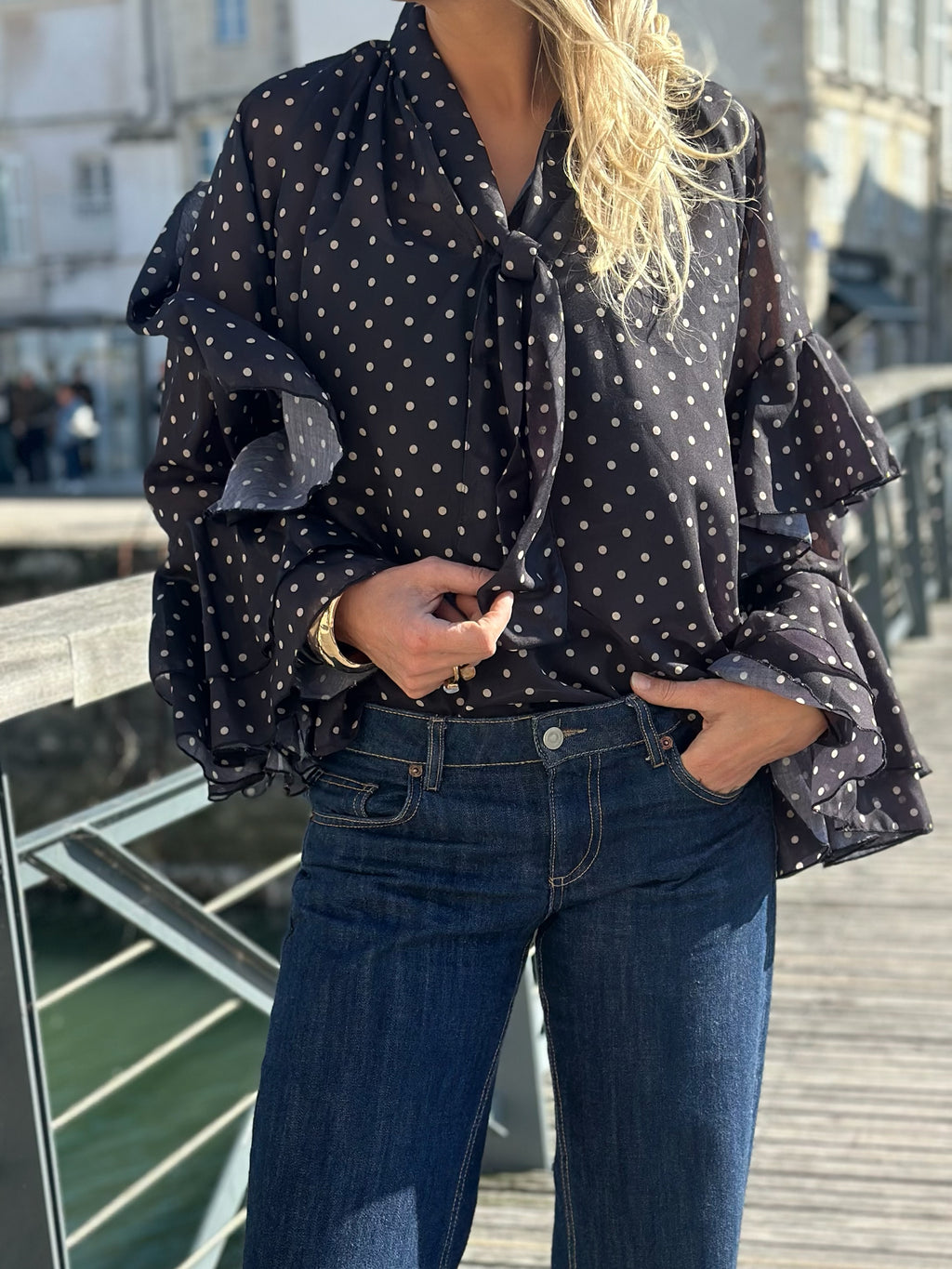 Blouse à pois * Lou *