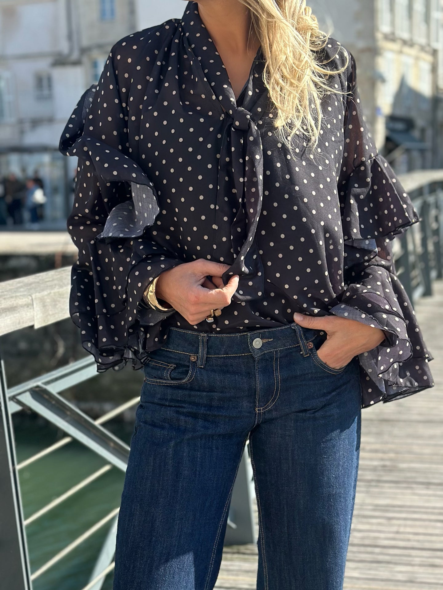 Blouse à pois * Lou *