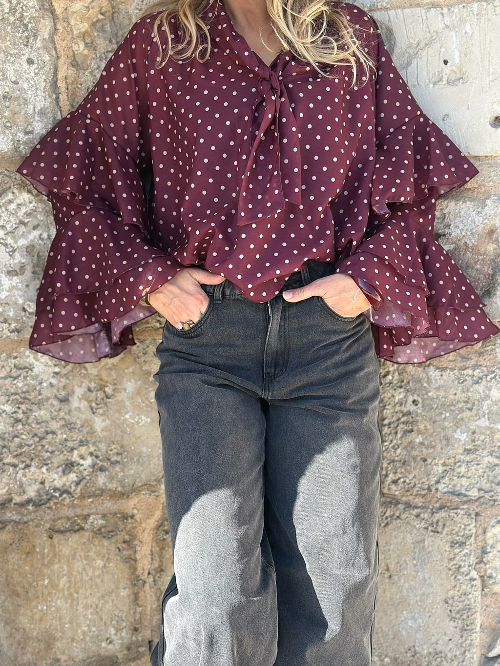 Blouse à pois * Lou *