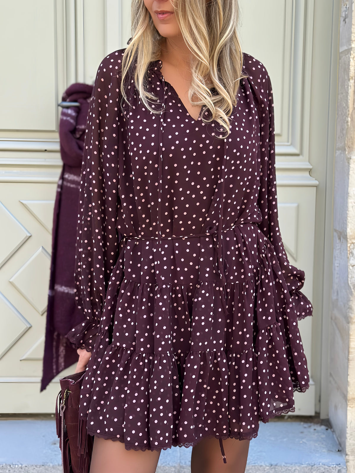 Robe fluide en voile ILONA