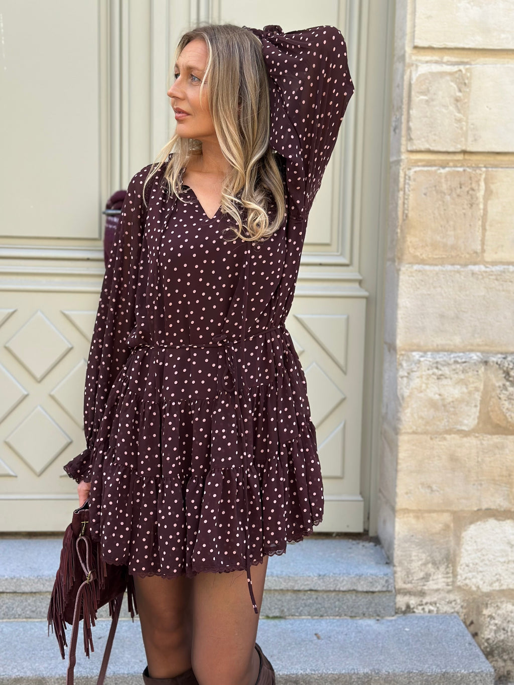 Robe fluide en voile ILONA
