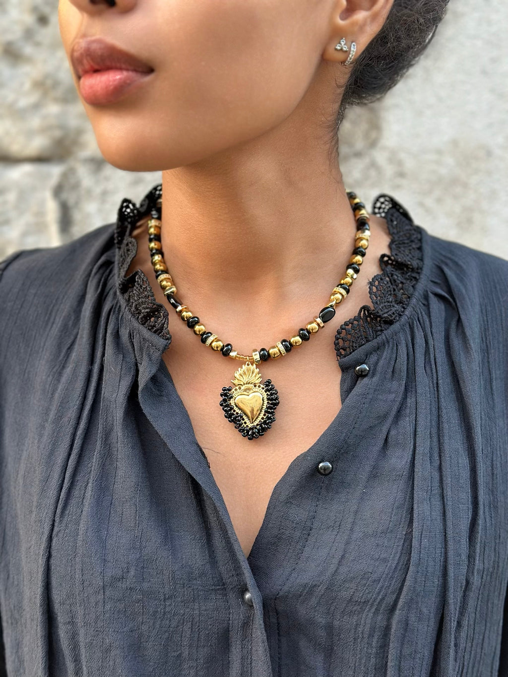 Collier création unique * Mlle Bassin * nr 1