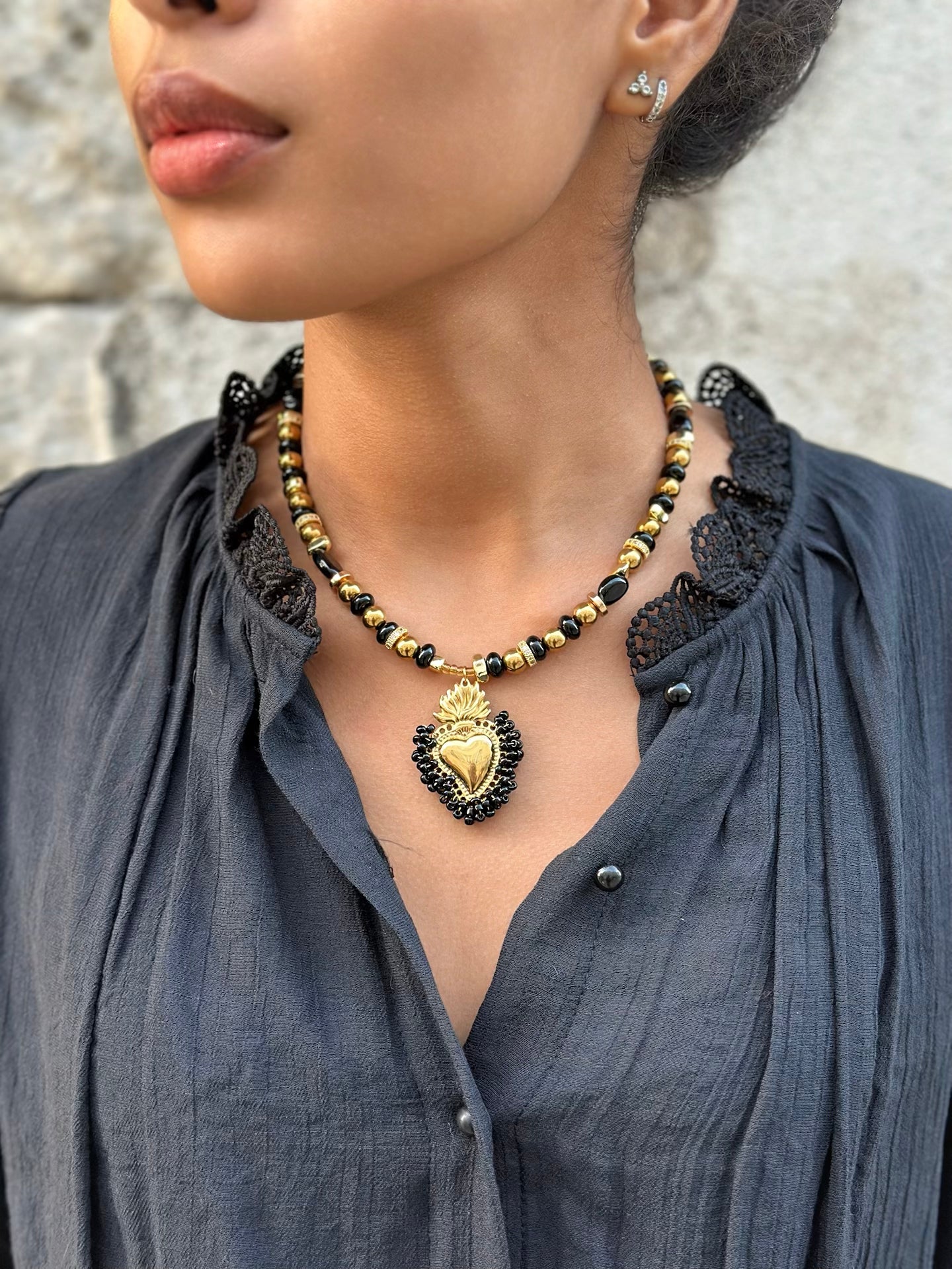 Collier création unique * Mlle Bassin * nr 1