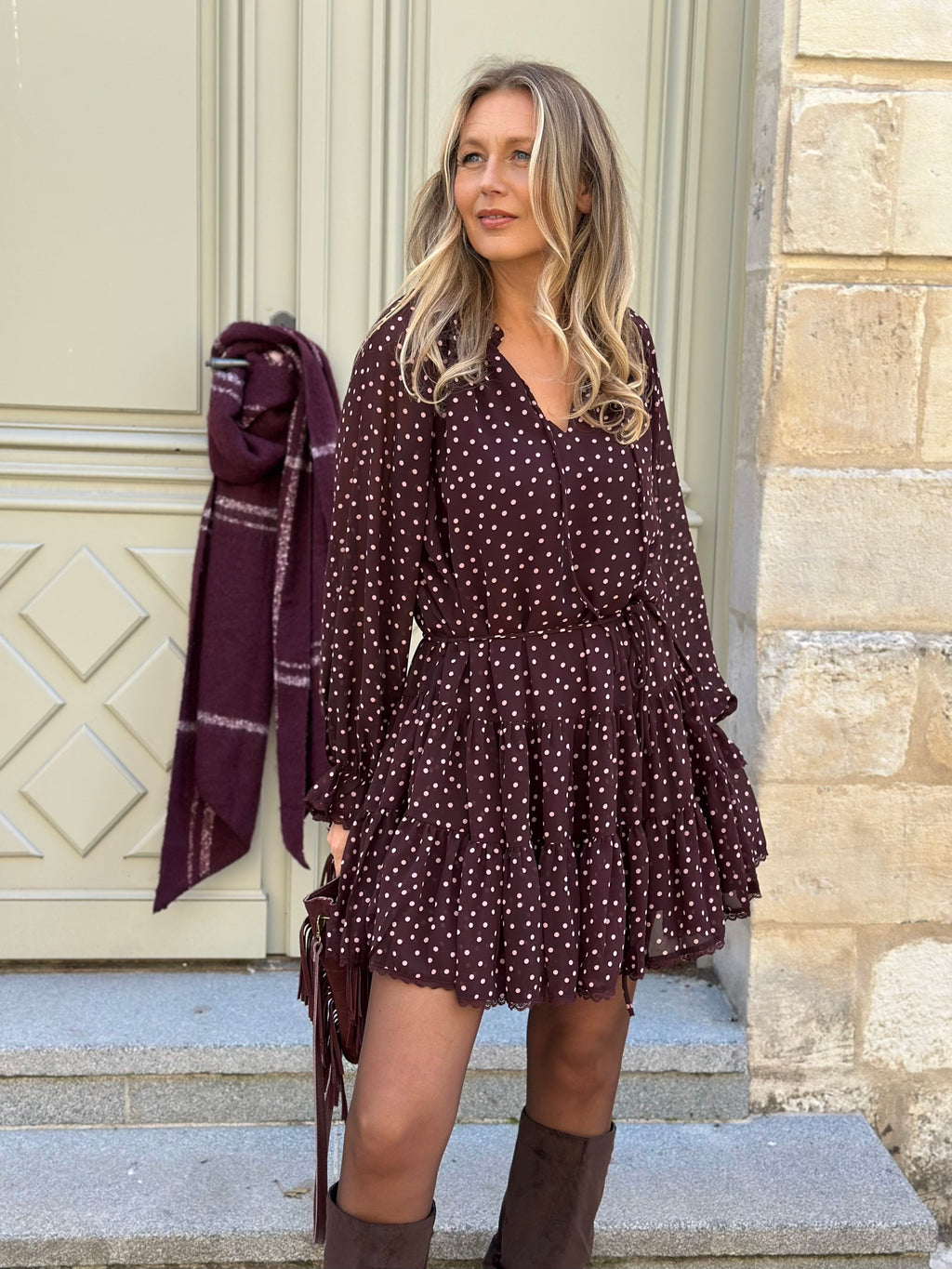 Robe fluide en voile ILONA