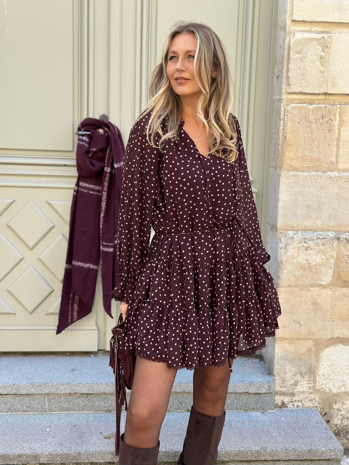 Robe fluide en voile ILONA
