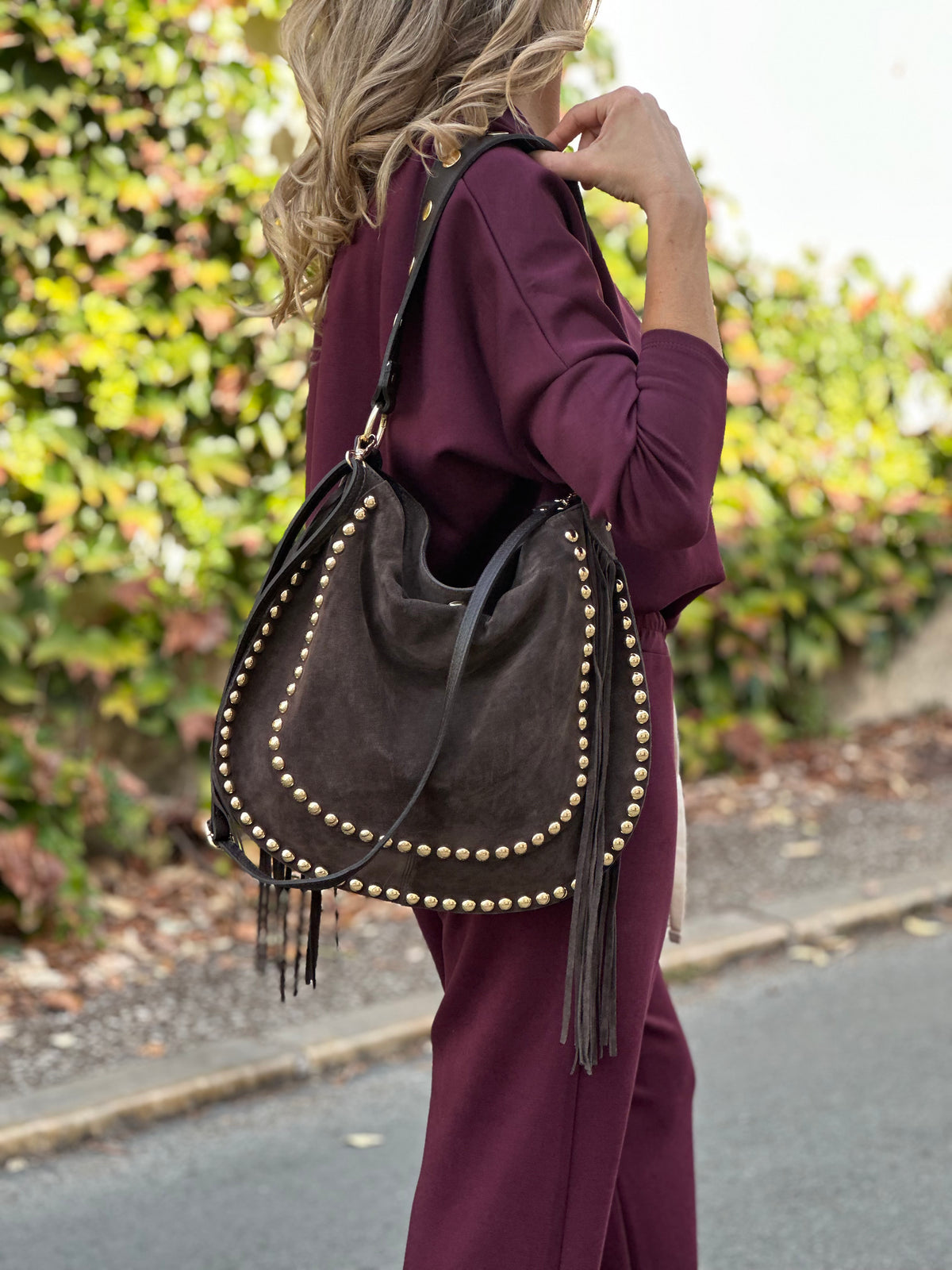 Sac à bandoulière en cuir BOHÈME
