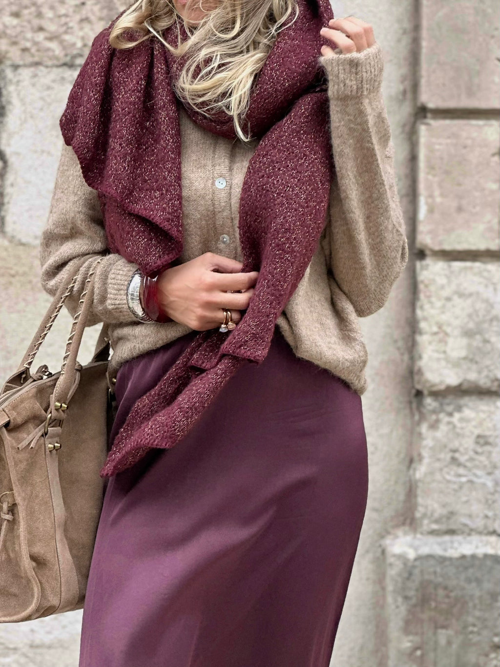 Écharpe douce * Pyron * paillettes