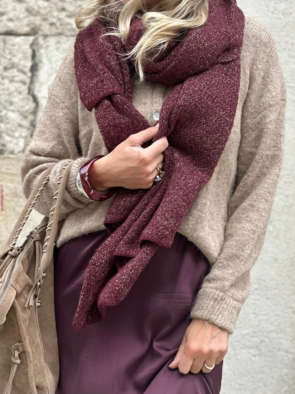 Écharpe douce * Pyron * paillettes