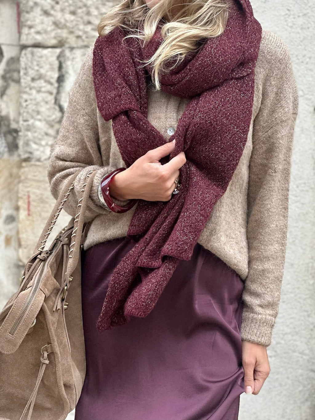 Écharpe douce * Pyron * paillettes