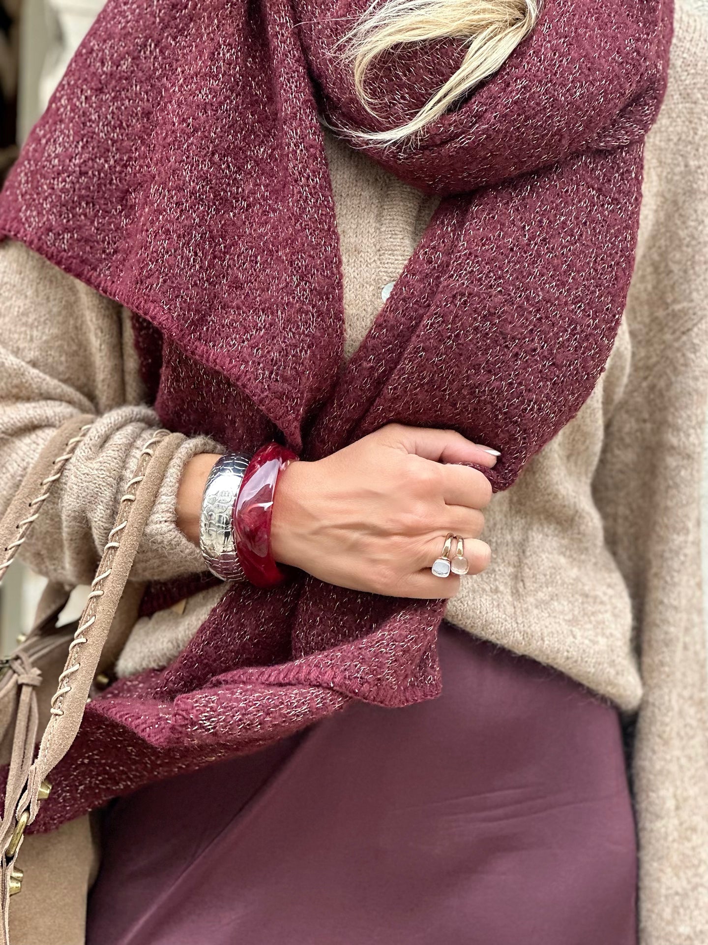 Écharpe douce * Pyron * paillettes