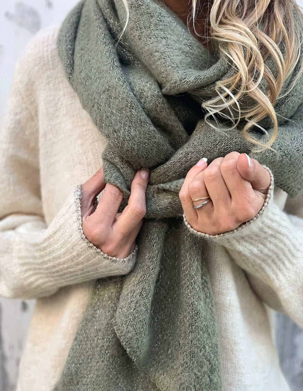 Écharpe douce * Pyron * paillettes