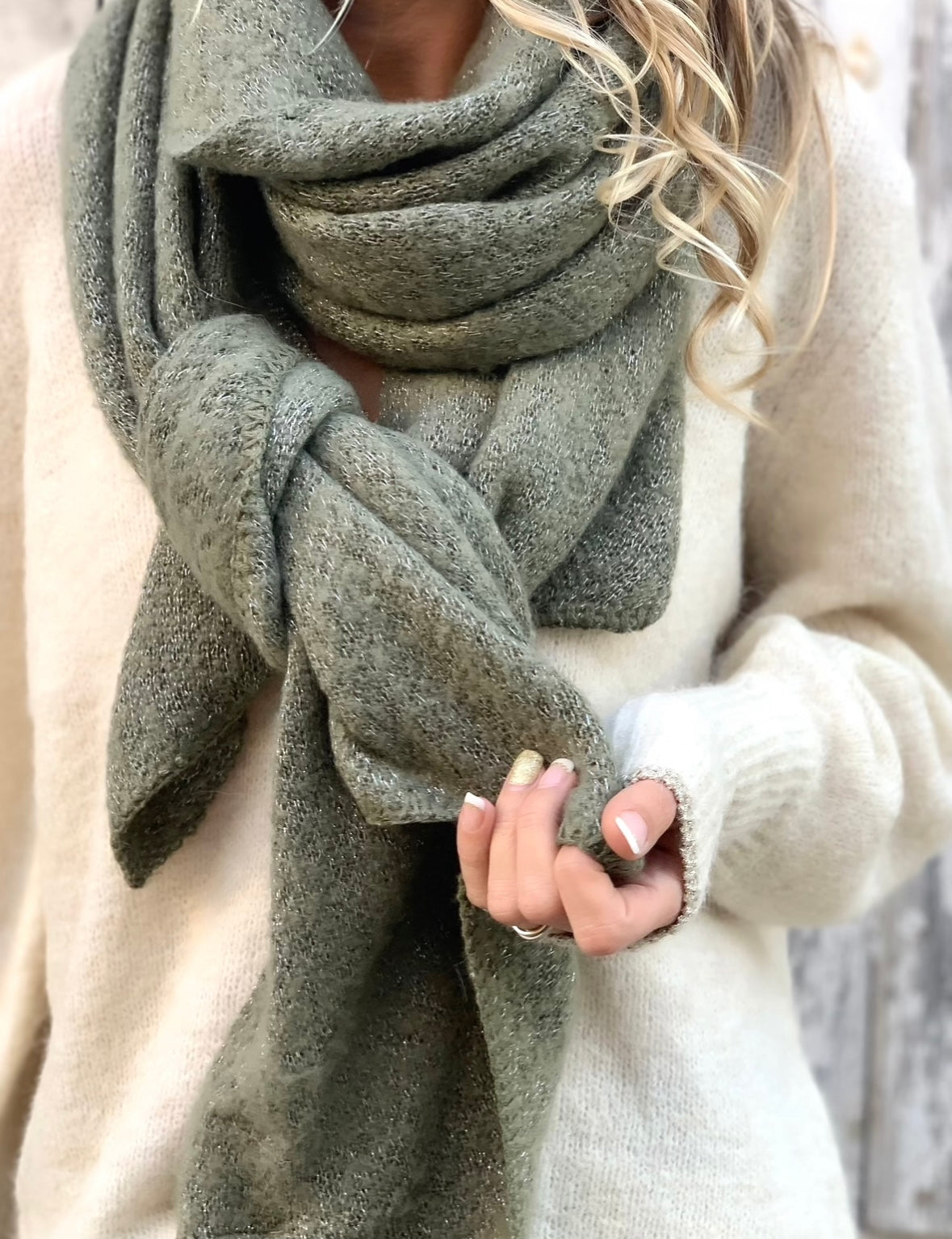 Écharpe douce * Pyron * paillettes