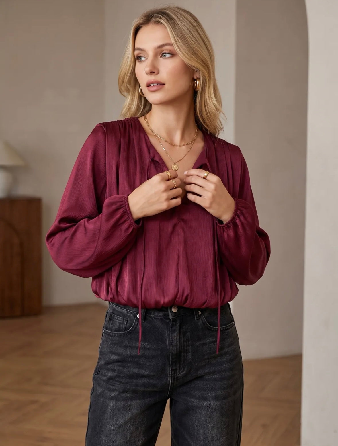 Blouse  satinée ENRIKITA