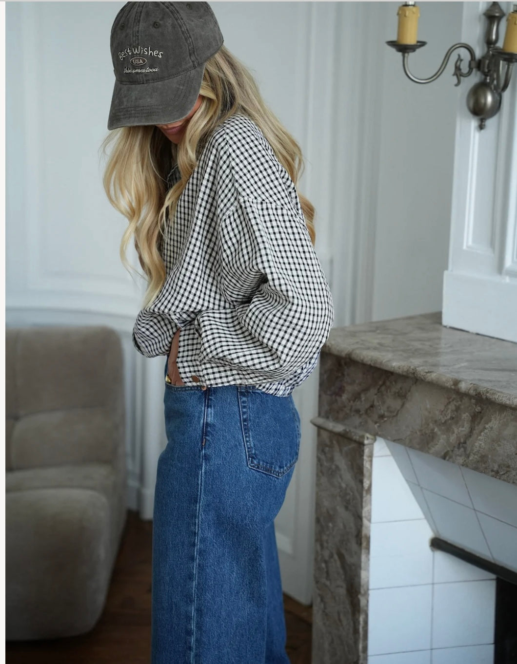 Veste à carreaux YANIS