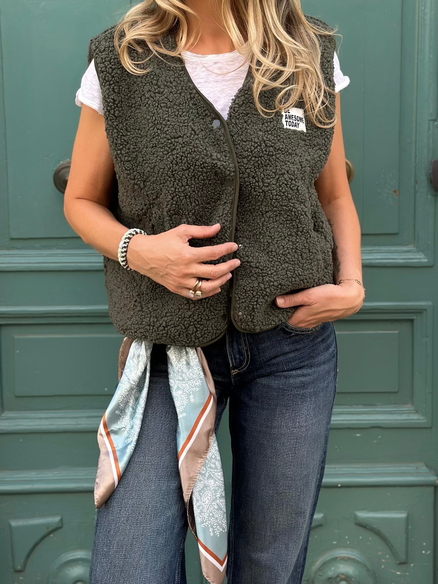 Veste douce sans manches CLEO