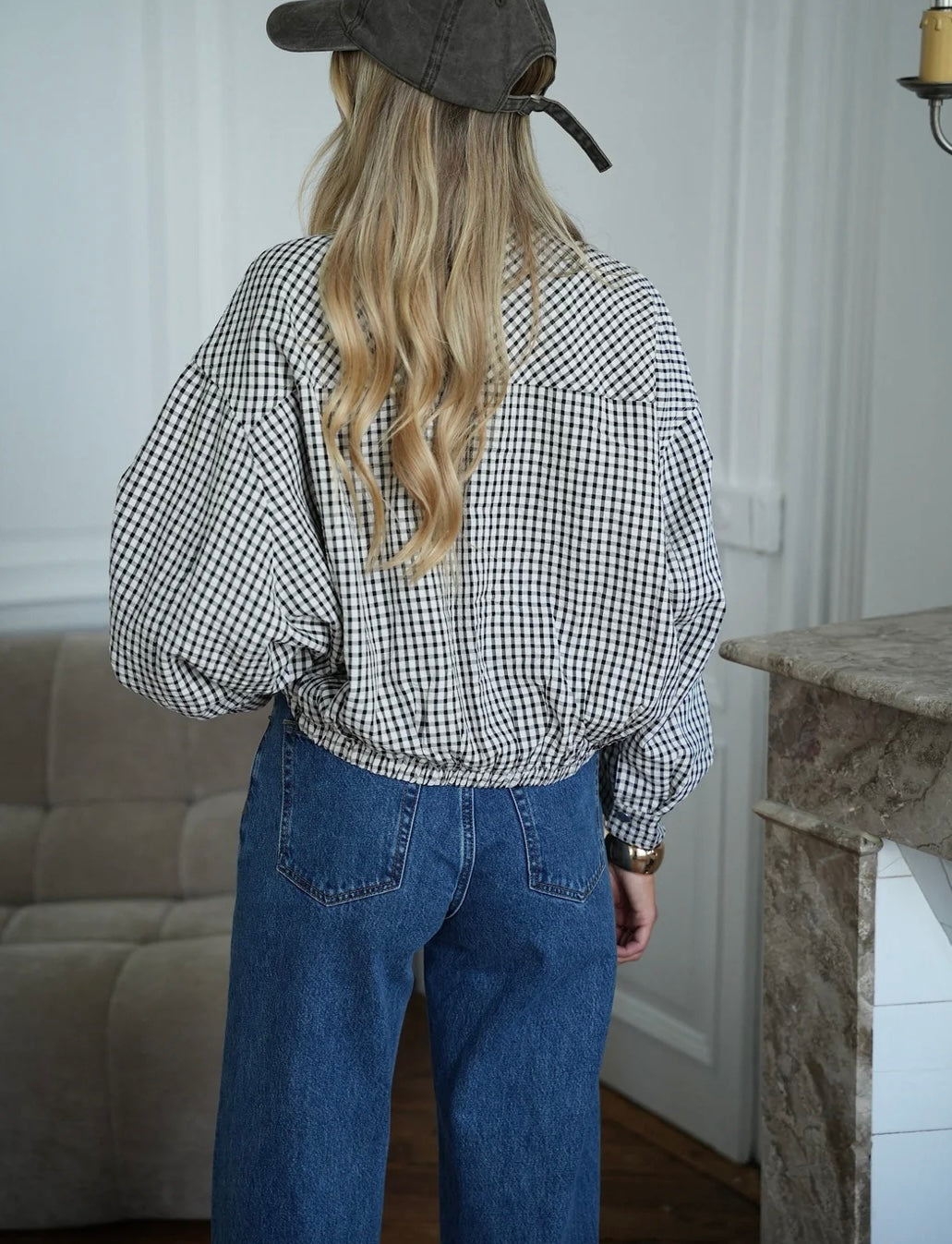 Veste à carreaux YANIS