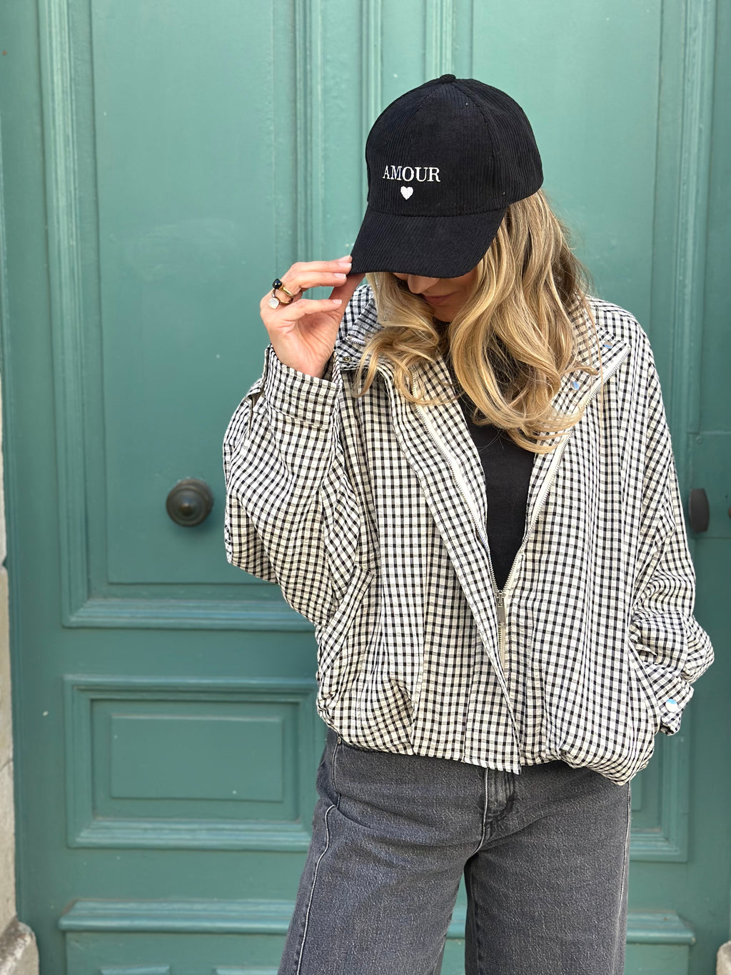 Veste à carreaux YANIS