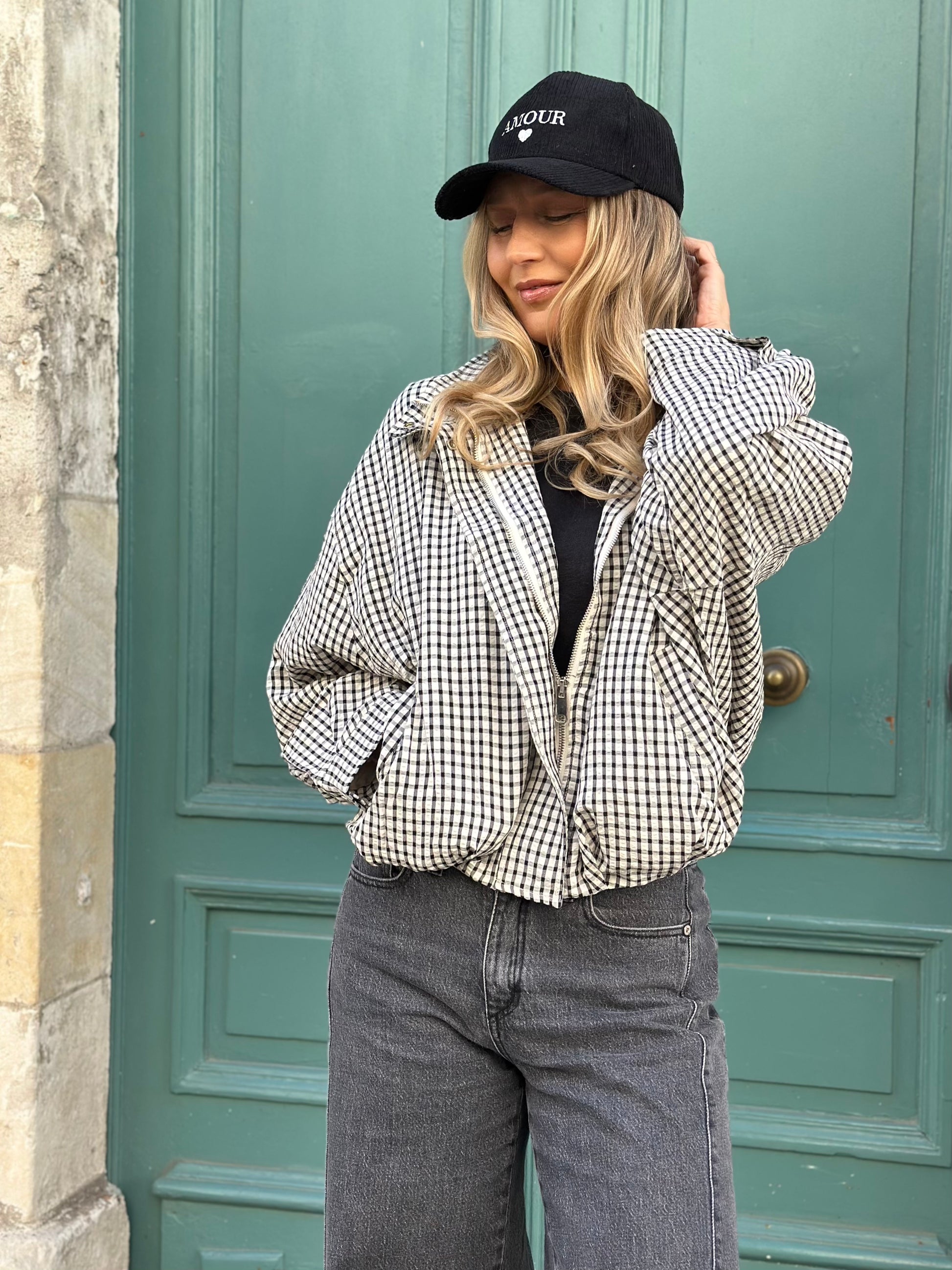 Veste à carreaux YANIS