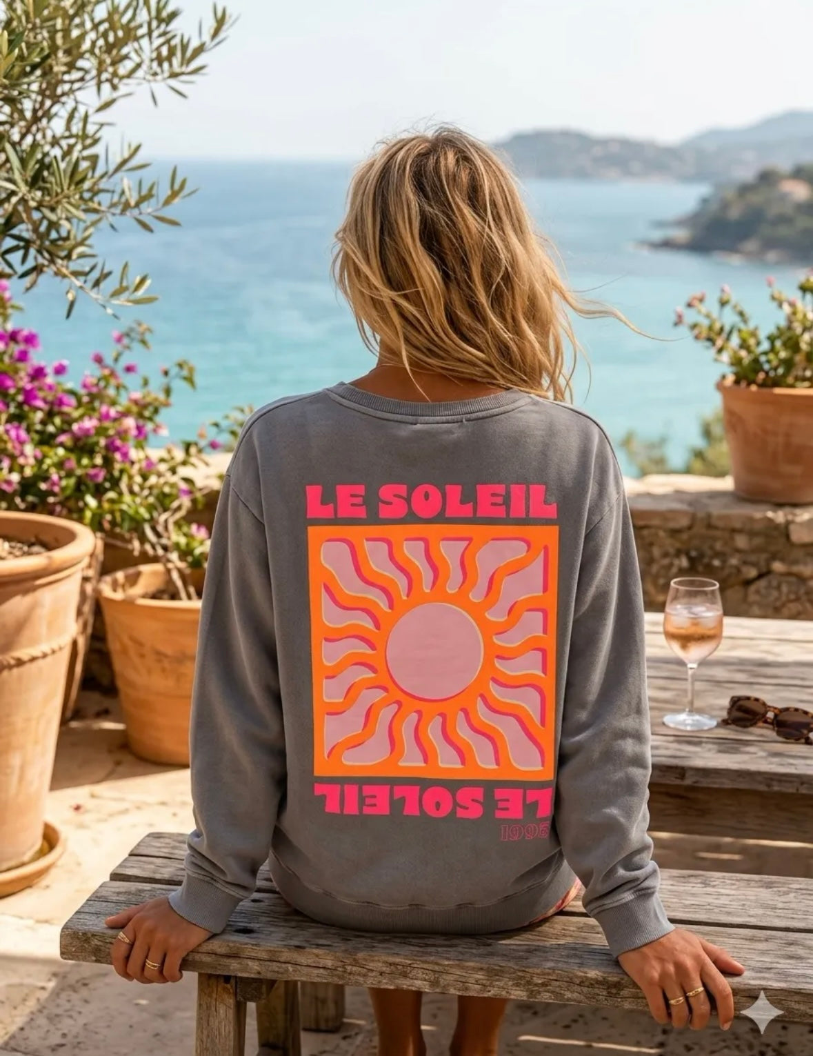 Sweat-shirt * Soleil * ☀️ fluo
