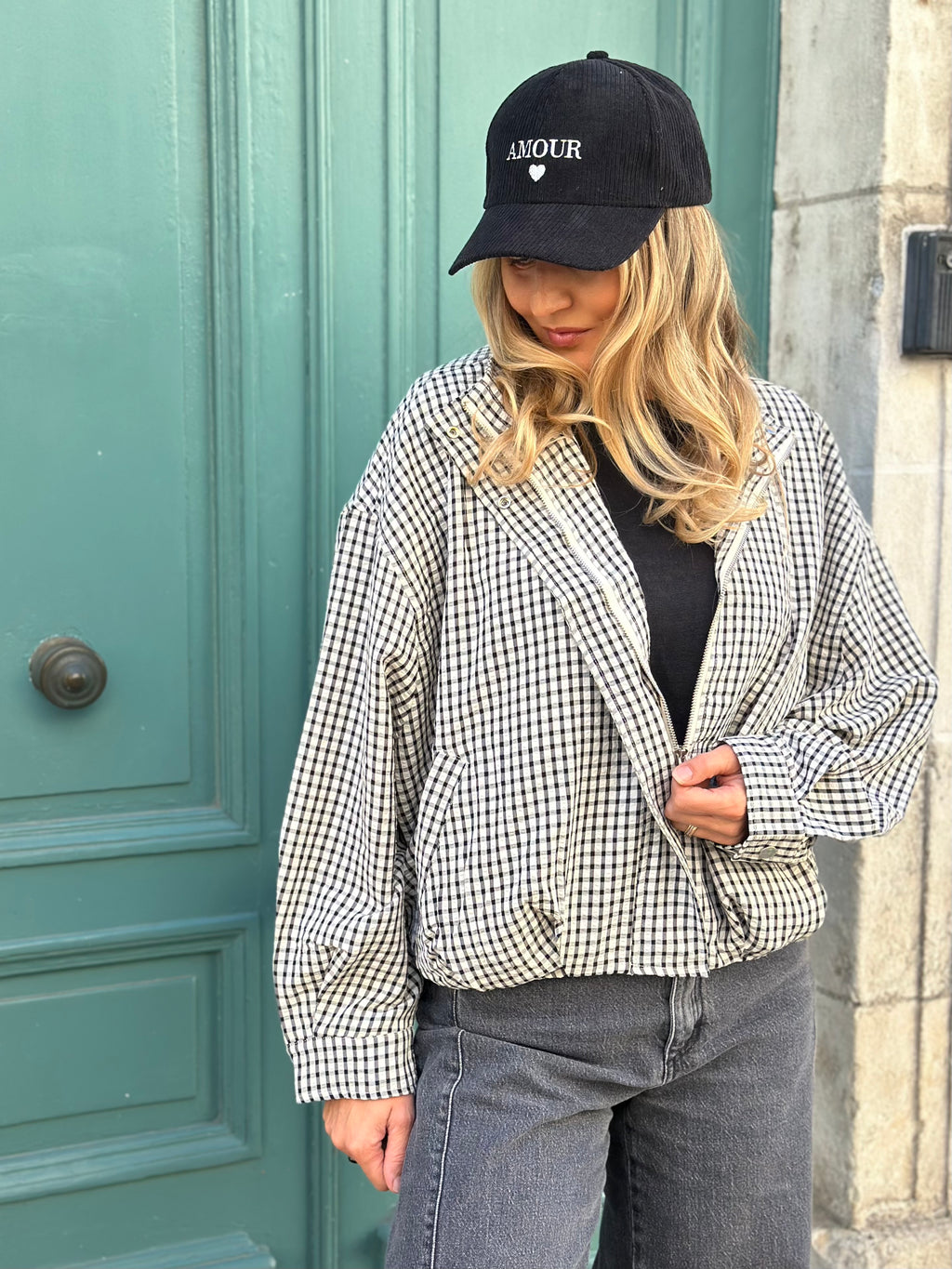 Veste à carreaux YANIS