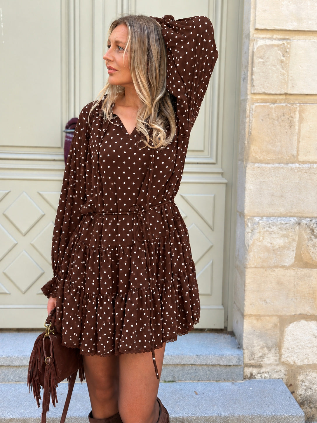 Robe fluide en voile ILONA