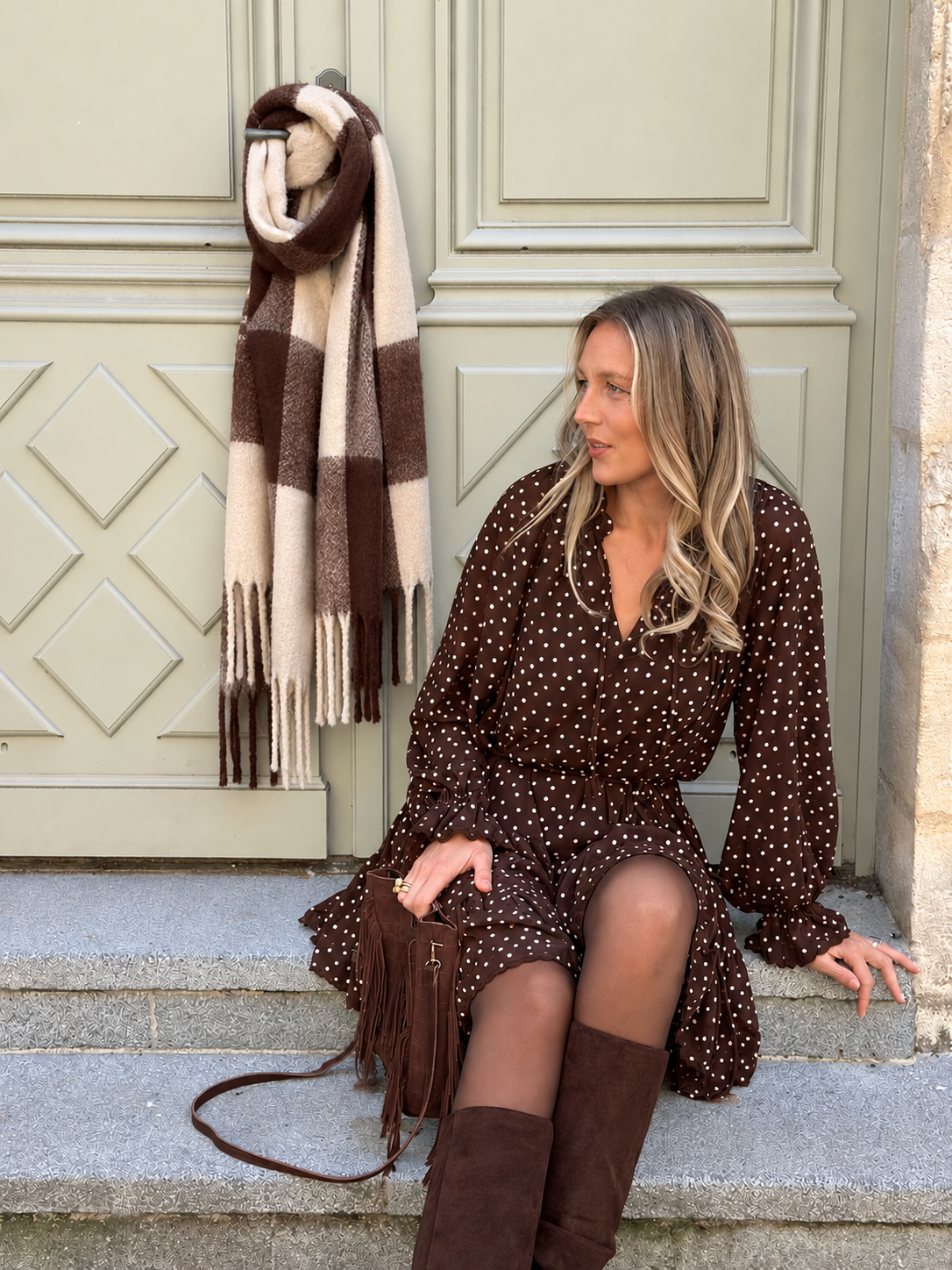 Robe fluide en voile ILONA